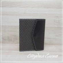 Парамоне-обложка на паспорт черная