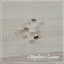 Зажимы для лент 8 мм, серебро