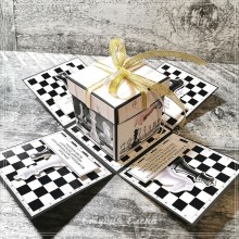 Подарочная коробочка в стиле шахмат
