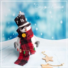 Детские подарки на новый год - Снеговик ручной работы